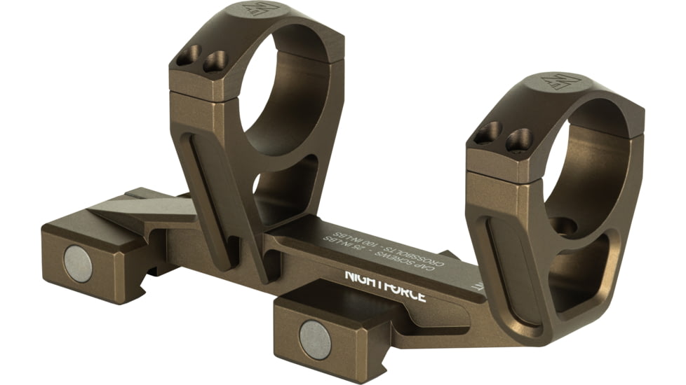 NightForce Ultramount Riflescope Mount, 30mm Tube, 1.93in, 0 MOA, Dark Earth, A684