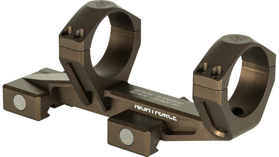 NightForce Ultramount Riflescope Mount, 34mm Tube, 1.54in, 20 MOA, Dark Earth, A683