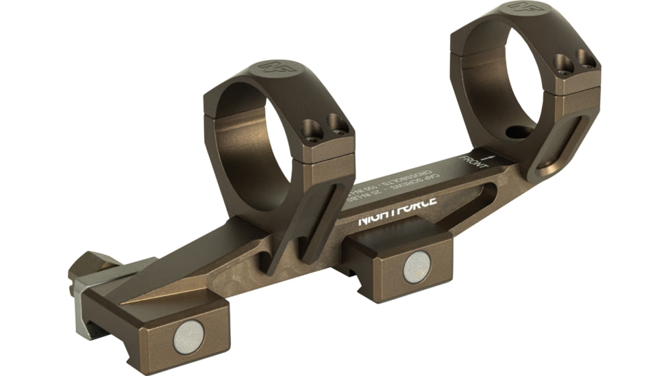 NightForce Ultramount Riflescope Mount, 34mm Tube, 1.54in, 0 MOA, Dark Earth, A696