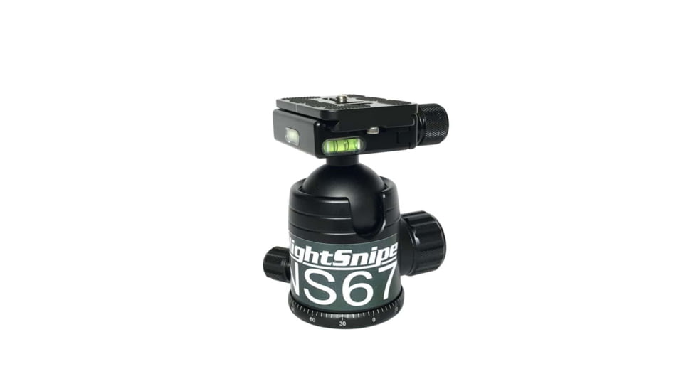 NightSnipe Slik Pro 700 DX Aluminum Tripod, NightSnipe NS67 Ball Head and NightSnipe Picatinny Rail Mount Combo Kit, Black, SLIK-NS67-9072