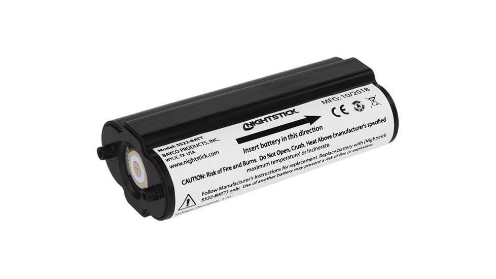 Nightstick Lithium-ion Rechargeable Battery, 3.7V, 2600ma, 5522-BATT