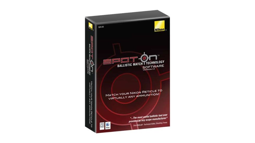 Nikon Spot-on Ballistic Software
