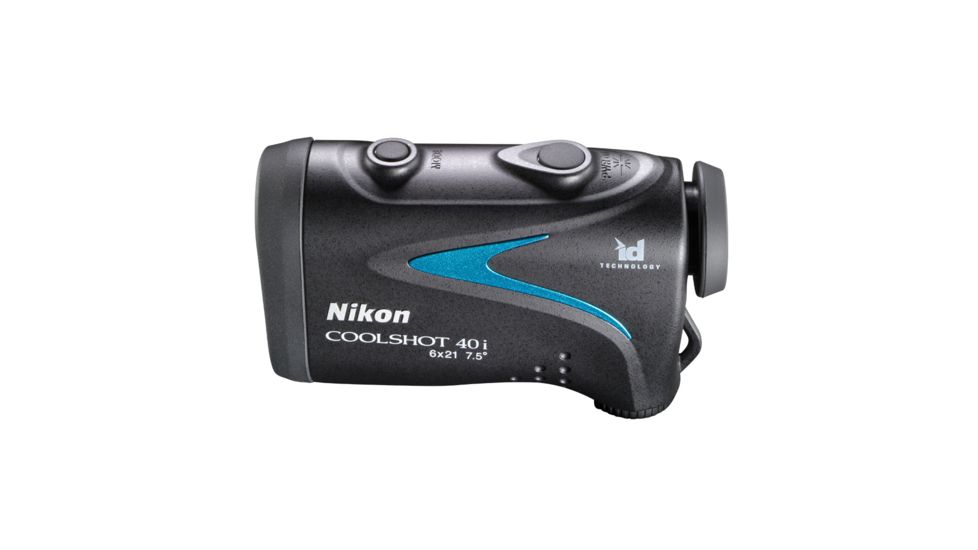 Nikon CoolShot 40i 6x21mm Golf RangeFinder, Black/Blue, 16202