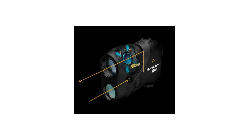 Nikon Monarch 7I Vibration Reduction Range Finder, Black 16210