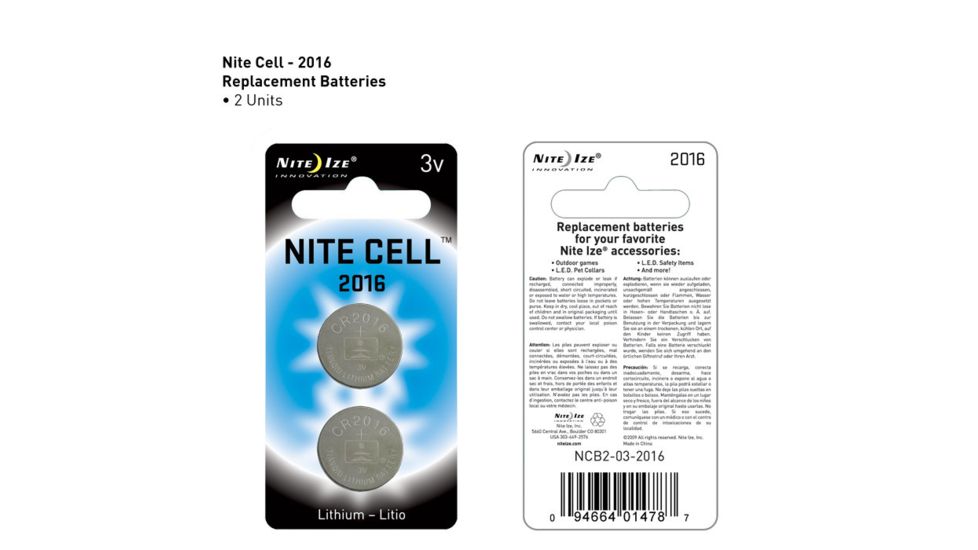 Nite Ize Cell 2016 3V Lithium Battery 2pack