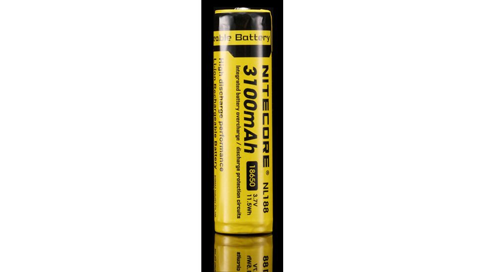 NITECORE 18650 Rechargeable Battery, 3100mAh NCNL188