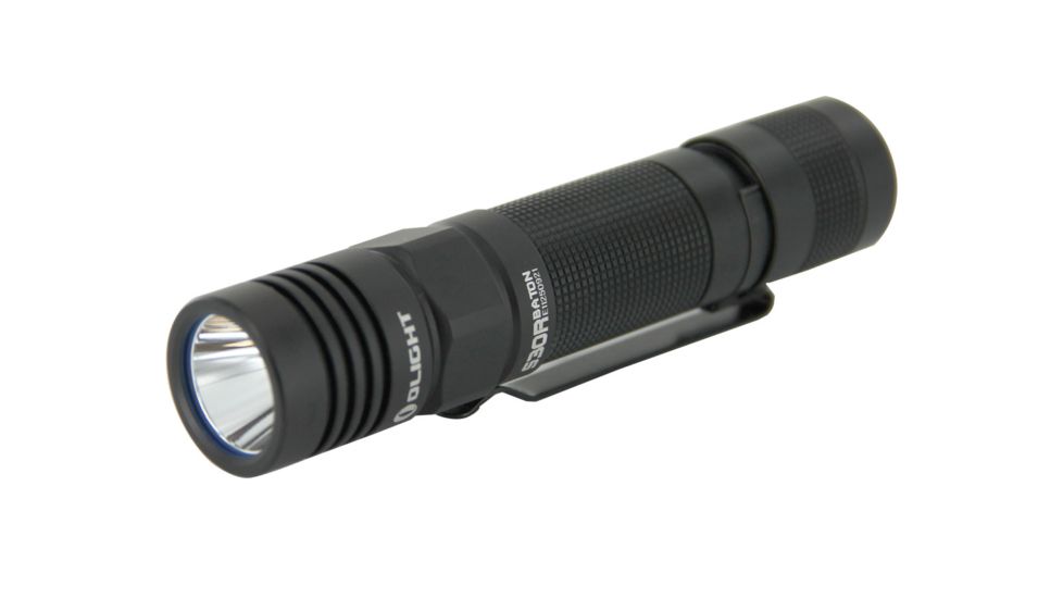Olight S30R II Rechargeable LED flashlight with 1 x 18650 3400mAh Battery, Black, S30R-3400MAH