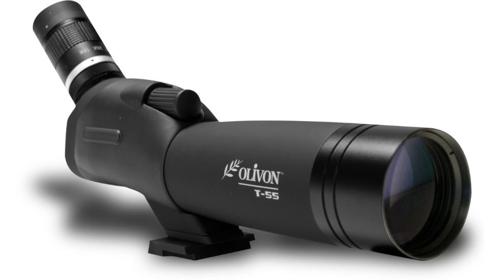 Olivon T-55 Angled Spotting Scope, Black, Medium OLT55-US