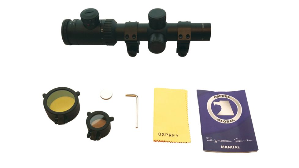 Osprey Global 1-6X24 Range Finding Reticle, Black 1-6x24