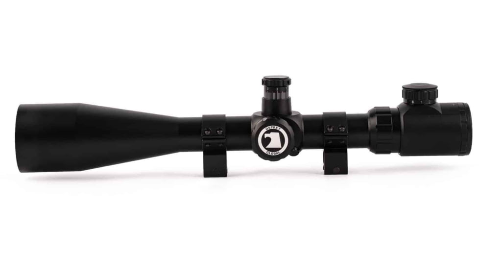 Osprey Global 6-24x50mm Illuminated Tactical Rifle Scope, 30mm Tube, Rangefinder Reticle, Black, TA6-24x50IRF