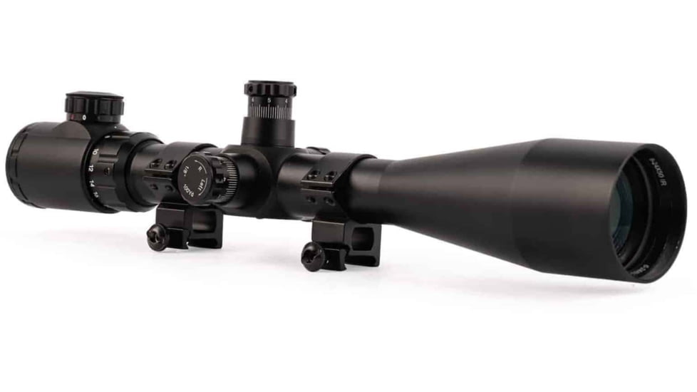 Osprey Global 6-24x50mm Illuminated Tactical Rifle Scope, 30mm Tube, Rangefinder Reticle, Black, TA6-24x50IRF