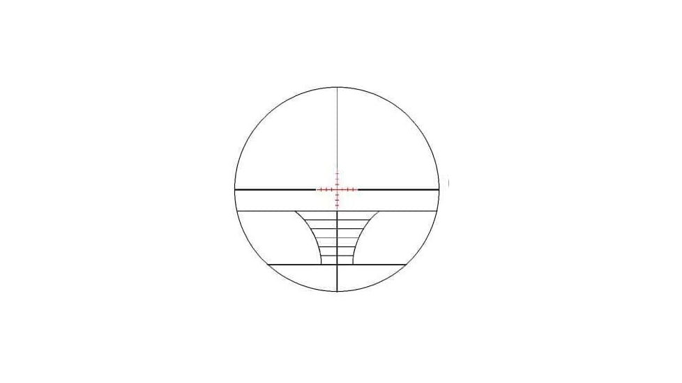 Osprey Global 6-24x50mm Illuminated Tactical Rifle Scope, 30mm Tube, Rangefinder Reticle, Black, TA6-24x50IRF