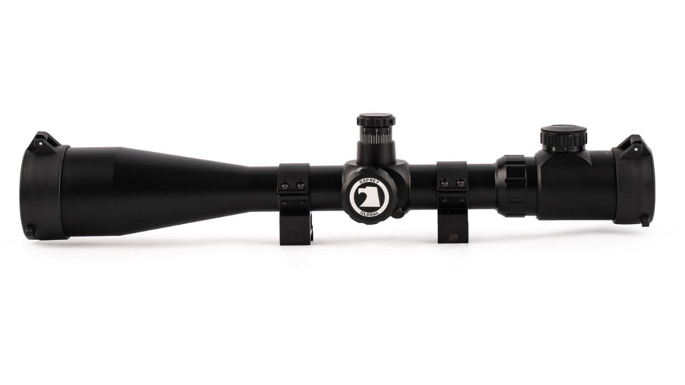 Osprey Global 6-24x50mm Illuminated Tactical Rifle Scope, 30mm Tube, Rangefinder Reticle, Black, TA6-24x50IRF