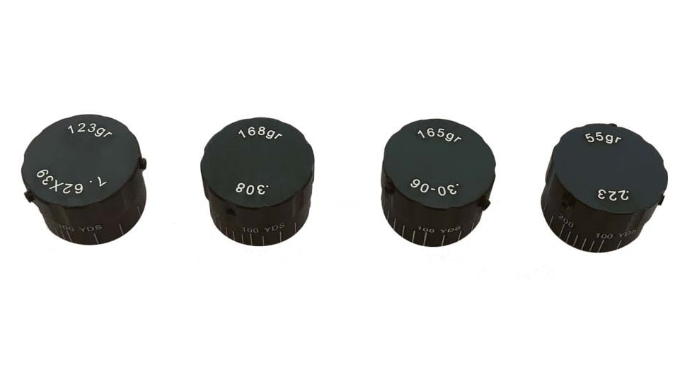 Osprey Global BDC Elevation Turrets For Compact Riflescopes, 308, 165 Grain, Black, CP 308 BDC