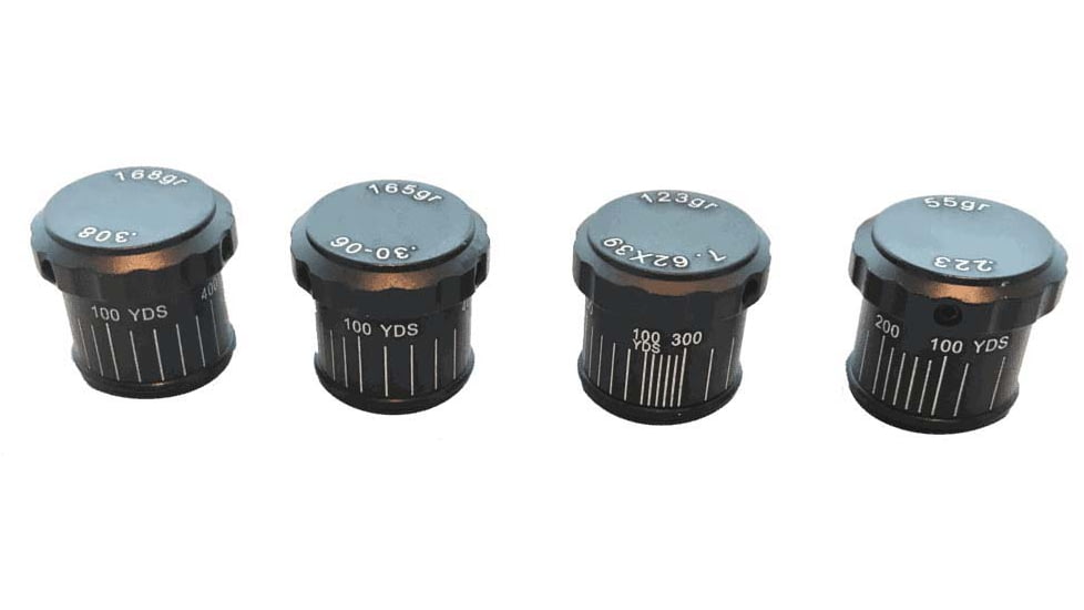Osprey Global BDC Elevation Turrets For Tactical Riflescopes, 30-06, 165 Grain, Black, TA30-06BDC