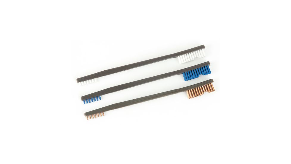 Otis Technology AP Brushes - 9 Pack, Male 8-32 Thread, Black/Blue/Bronze, IP-316-9-BBN