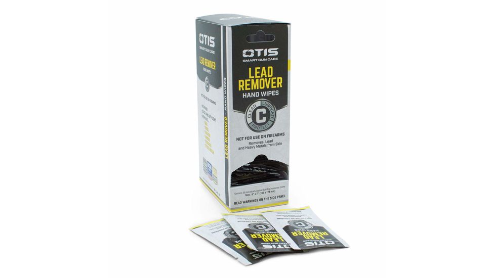 Otis Technology Lead Remover Hand Wipes PDQ Dispenser, 50 Individual Wipes, Small, 0 14895 00732 7