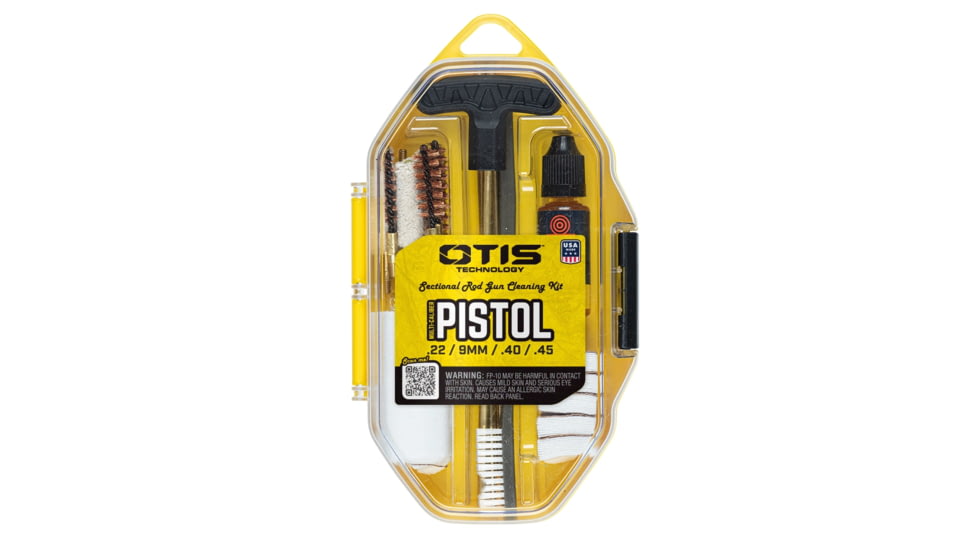 Otis Technology Multi Caliber Pistol Cleaning Kit, .22Cal/.223/5.7mm/.38Cal/9mm/.40 Cal/10mm/.45Cal, Combo, FG-SRS-MCP