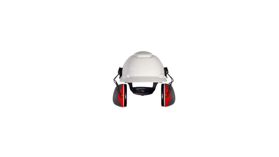 Peltor Cap-Mount Earmuffs, Black/Red, 10 EA/Case, One Size Fits Most XA007707905