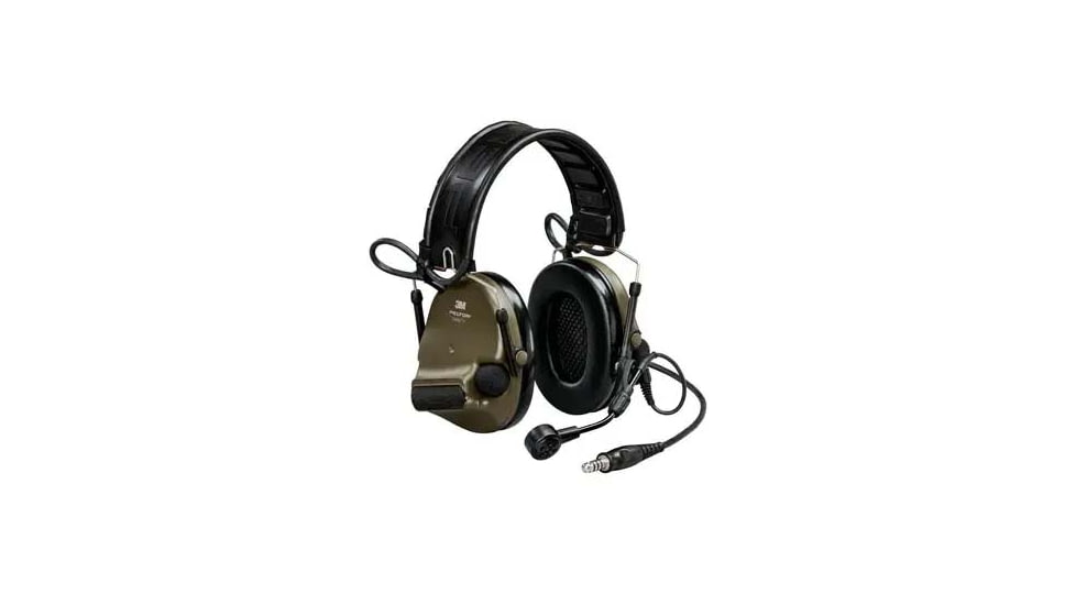 PELTOR ComTac VI NIB 23 dB Headset, Single DL, Green, Headband &amp; ARC, 915 MHz, Green, MT20H682FB-47N GNS