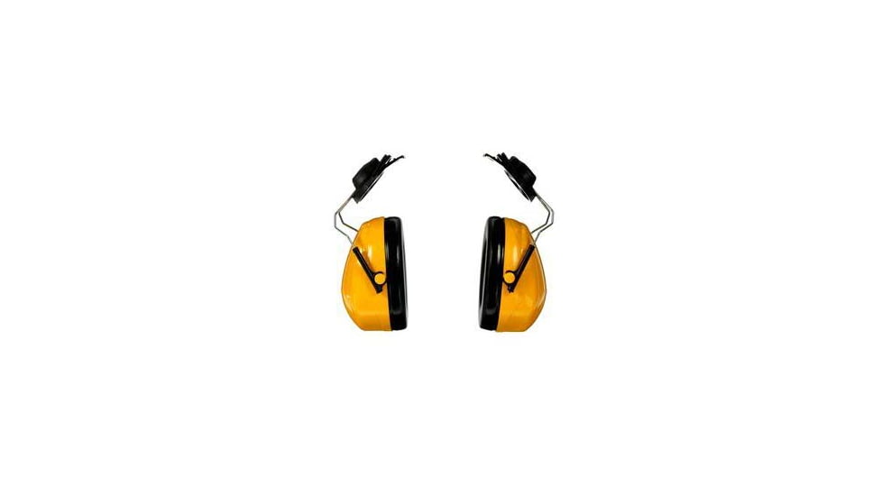 PELTOR Optime 98 Cap-Mount Earmuff, Each, Yellow, H9P3E