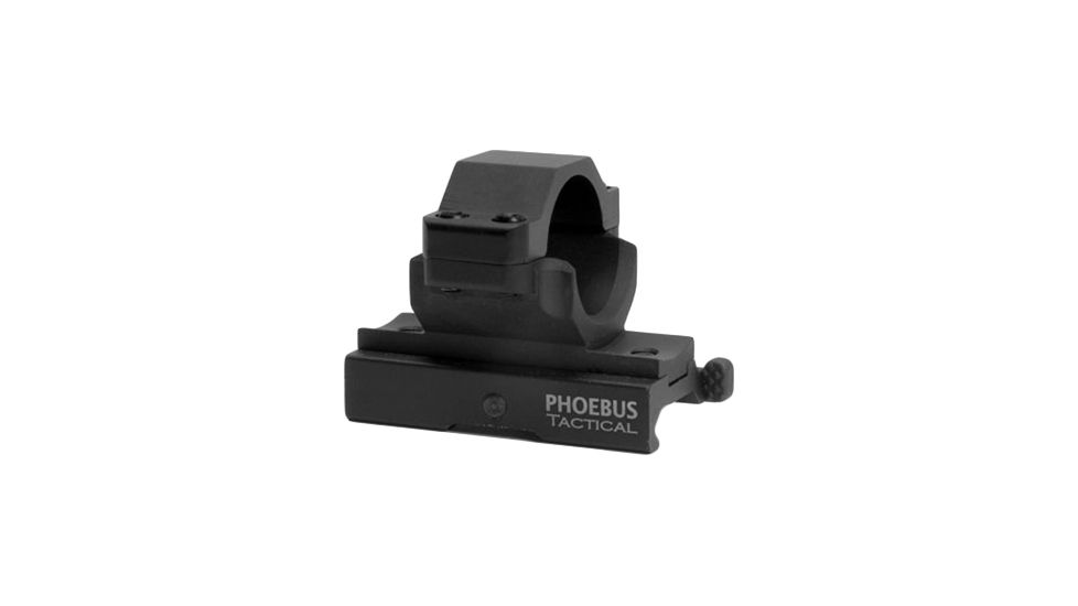 Phoebus Heavy Duty Quick Release 25mm Picatinny Rail Mount, Black, Small PGM-25QRHD