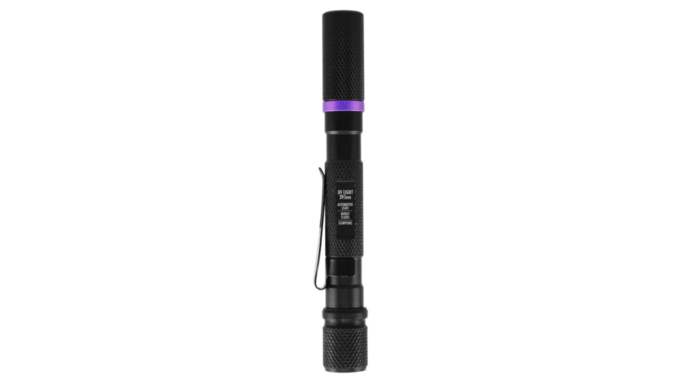 Police Security Flashlights Psf 395nm Uv Penlight Black W/ 2aaa Batteries