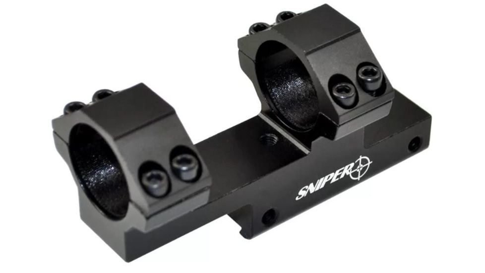 Sniper .22 Dovetail Scope Mount Integral Cantilever Rings, Black, AG-25EX38