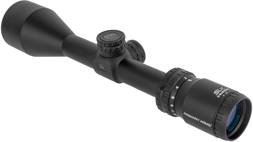 Primary Arms The SLx Hunter 3-9x50mm Rifle Scope, 1/4 MOA, Second Focal Plane, Duplex, Black, 610171