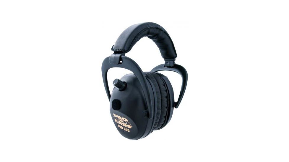 Pro Ears Pro 300 Wind Abatement NRR 26dB Headset, Black P300-B-Black