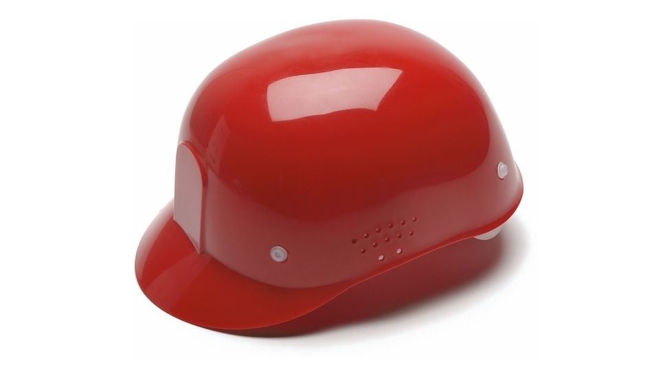 Pyramex 4 Point Snap Lock Suspension Bump Cap - Red HP34020