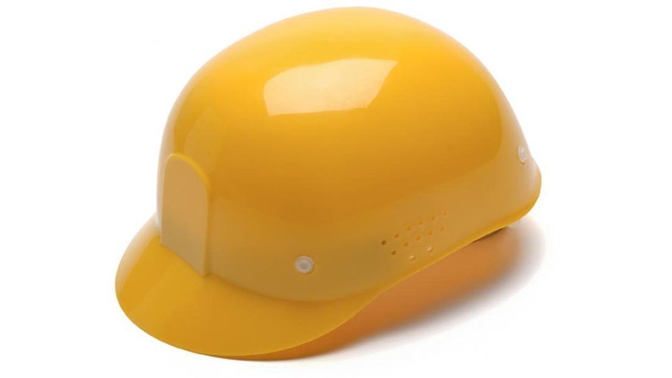 Pyramex 4 Point Snap Lock Suspension Bump Cap - Yellow HP34030