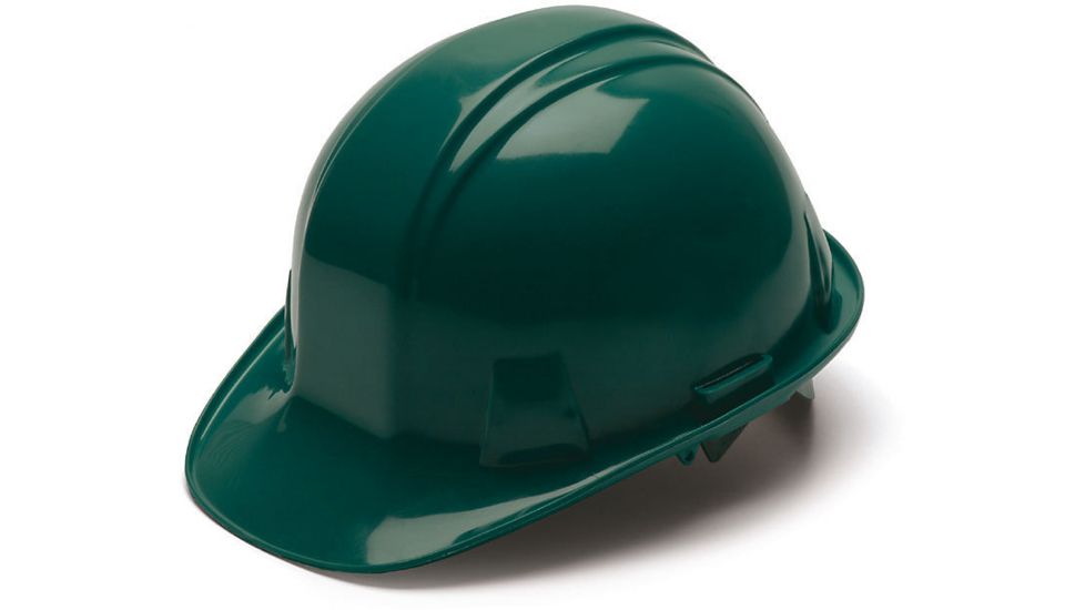 Pyramex Cap Style 6 Point Snap Lock Suspension Hard Hat - Green HP16035T