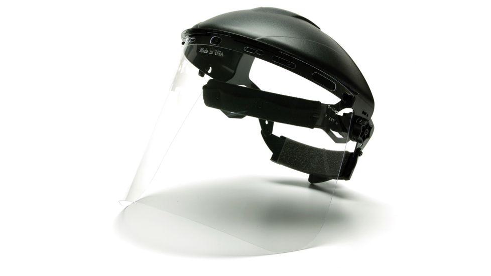 Pyramex Helmet Face Shield - Clear PC, 8x15in, .040 thick, shield only - single S1020