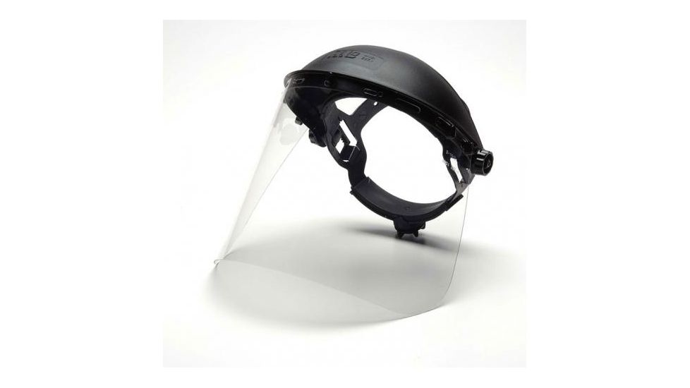 Pyramex Helmet Faceshield - Clear PETG, 8x15in, .040 thick, Shield Only - Single S1010