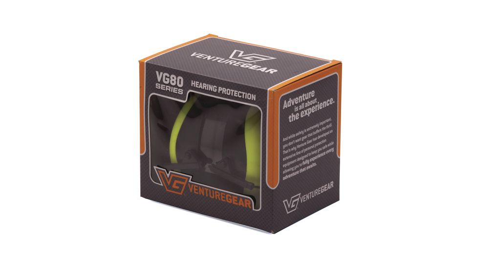 Pyramex VentureGear PM8031 Ear Muffs NRR 26db Hi-Viz Lime Green Boxed