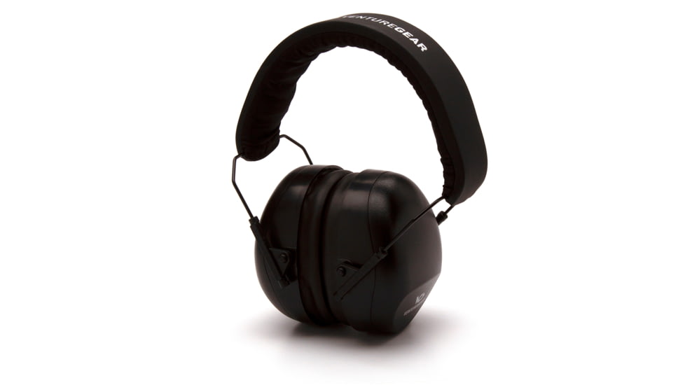Pyramex VGPM8011C Venture Gear V80 Muff 26 DB Over The Head Black Ear Cups With