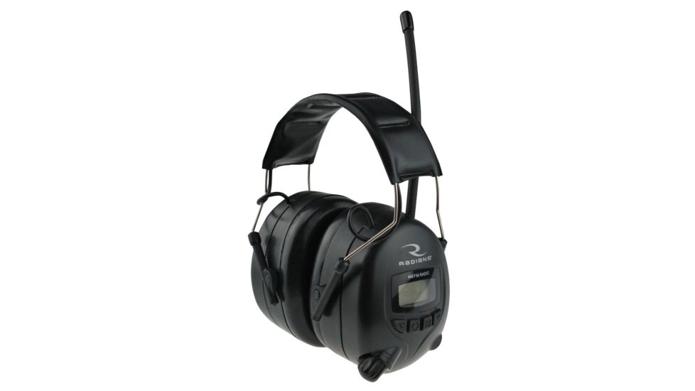 Radians AM/FM Electronic Earmuff, Black Earcup, One Size AMFMD1C