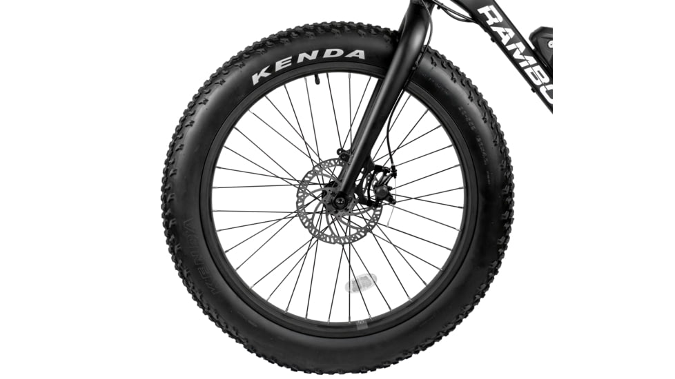 Rambo Bikes Savage Electric Bicycle, Bafang BBS02 750W High Torque Motor, 19 mph Speed w/o Pedaling, Black, 750W