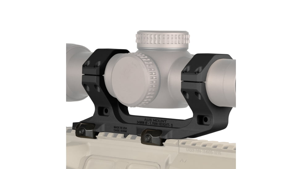 Reptilia AUS Optic Mount, 34mm, 1.70inch Height, Black, 100-240