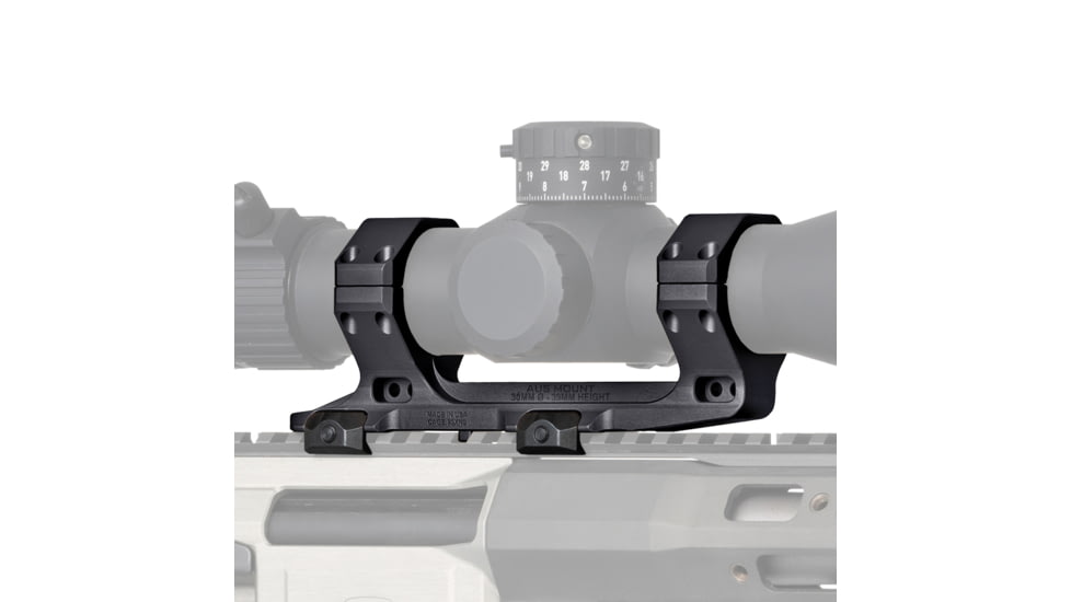 Reptilia AUS Optic Mount Rifle Scope 35mmx77mm, Type III Hardcoat Anodized, Black Anodized, 100-156