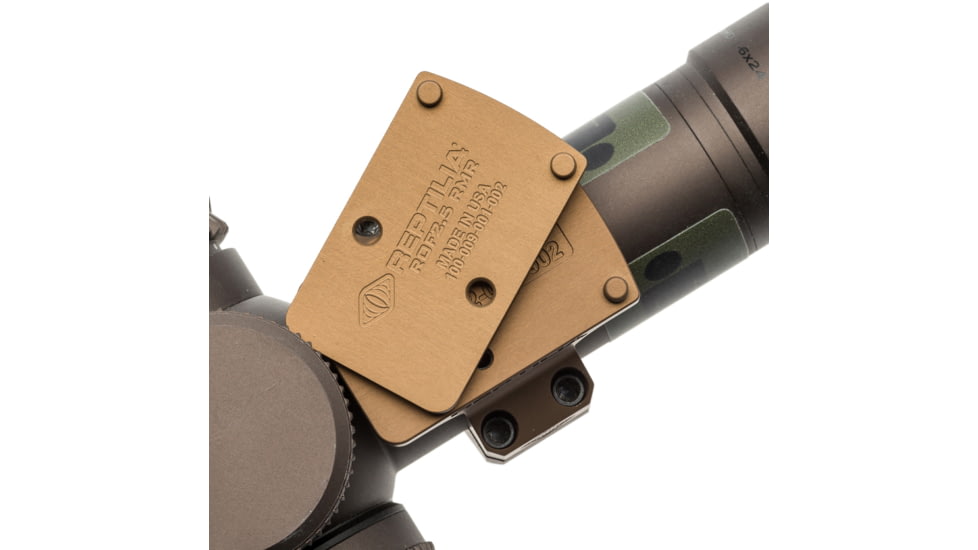 Reptilia ROF Riser for Trijicon RMR, 2.5mm, Type III Hardcoat Anodized, FDE Anodized, 100-084