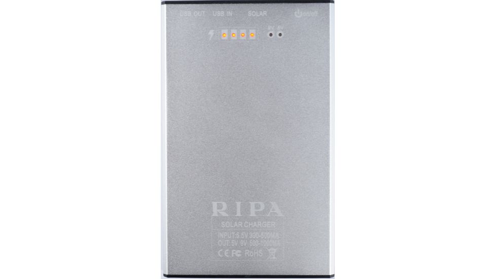 RIPA 2 Solar Battery Charger CH2139, Back Panel