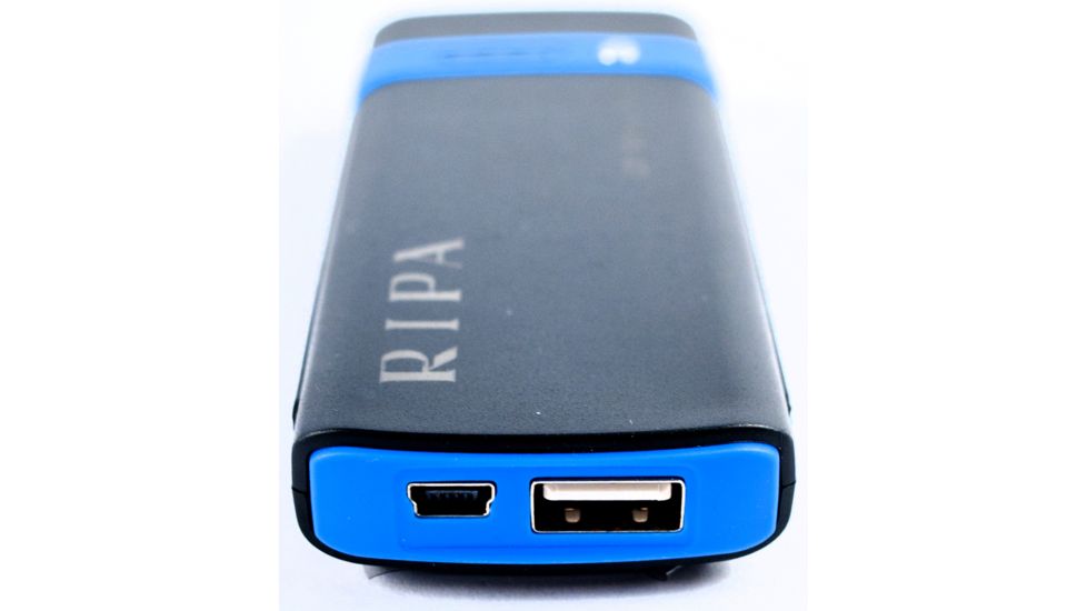 Ripa Deluxe Solar Battery Charger Flashlight - View of Universal USB