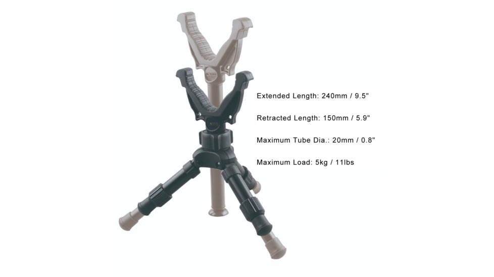 RokStad ELP V Mount Tripod, 9.5in, Black, RSGR-06