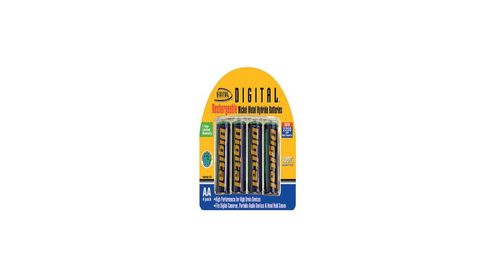 Sakar 4 AA NiMh Batteries 2500 mAh BP-1275R