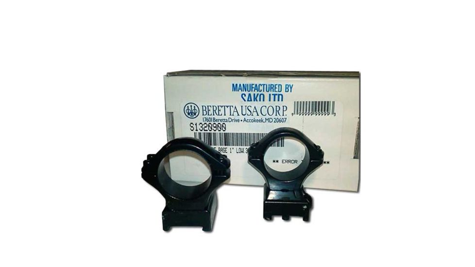 Optilock Scope Mount Kit, 1 in Low, Rifle Scope Mounts and Bases, Black, Fits Tikka T3