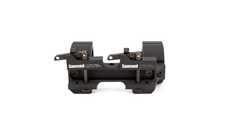 Samson DMR 35mm Scope Mount Rings, 0 inch Offset, Black, DMR35-0