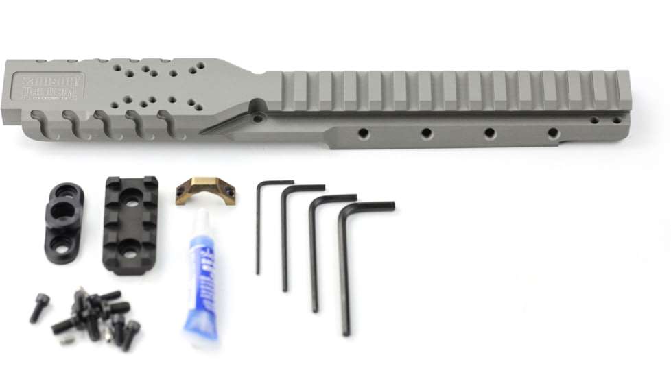 Samson Ruger Mini-14/30 Hannibal Rail - 2008 / Later Version, Anodized, Natural Gray, 03-00265-11
