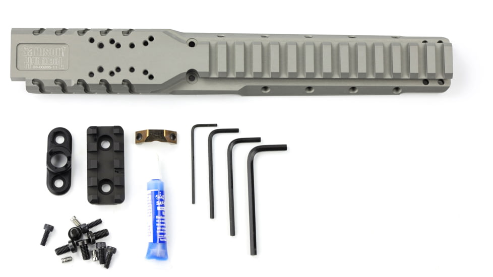 Samson Ruger Mini-14/30 Hannibal Rail - 2008 / Later Version, Anodized, Natural Gray, 03-00265-11
